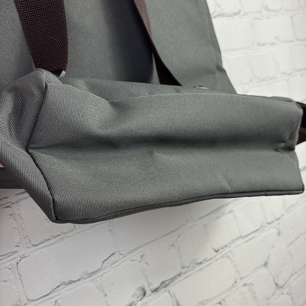 ISSEY MIYAKE PARFUMS Satchel Style Foldover Grey Backpack - Picture 6 of 8